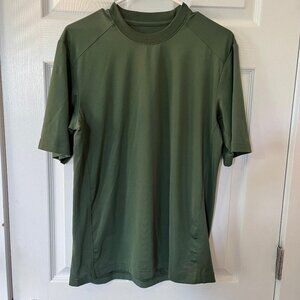 REI Men's Hiking Short Sleeve Shirt, Dark Green, Medium
